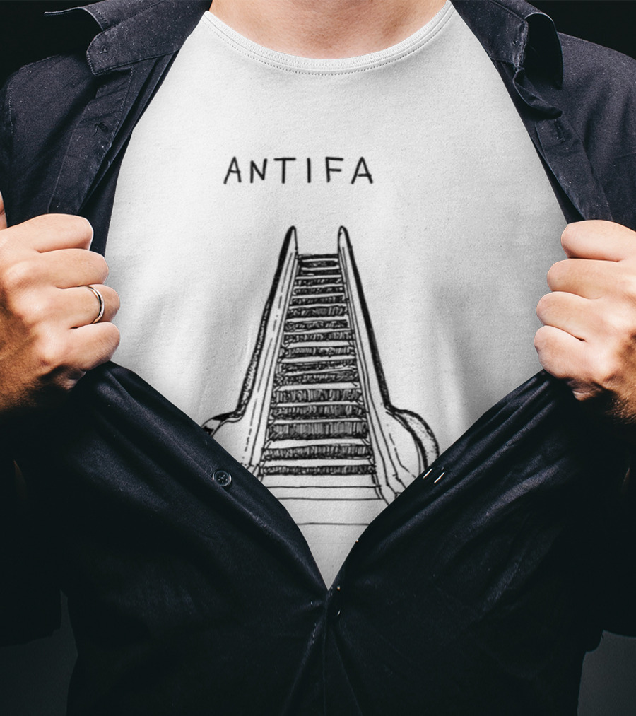 ANTIFA Escalator Don't Tread On Me Vintage T-Shirt
