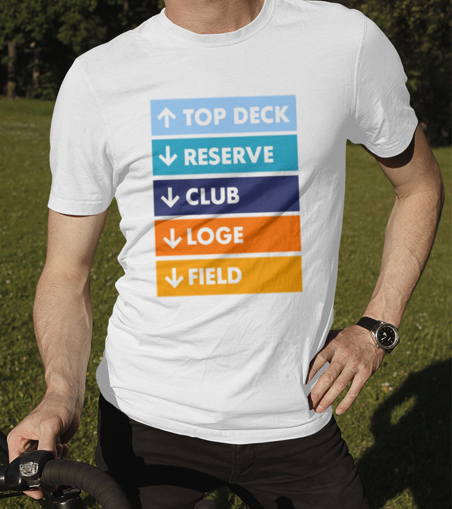 Top Deck Reserve Club Loge Field T-Shirt
