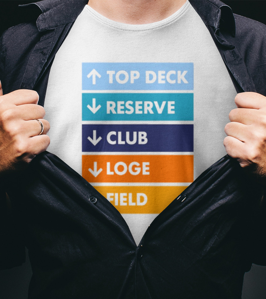 Top Deck Reserve Club Loge Field T-Shirt