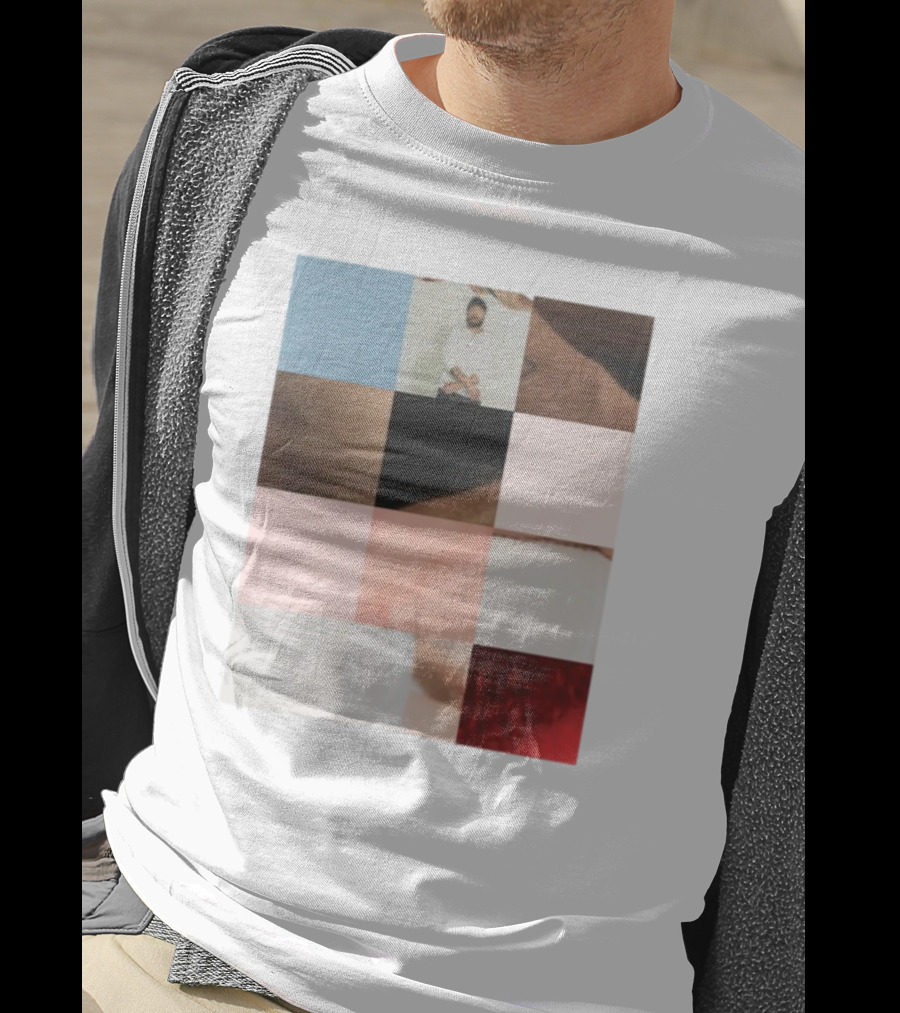 Bon Iver Layout Mosaic Collage T-Shirt