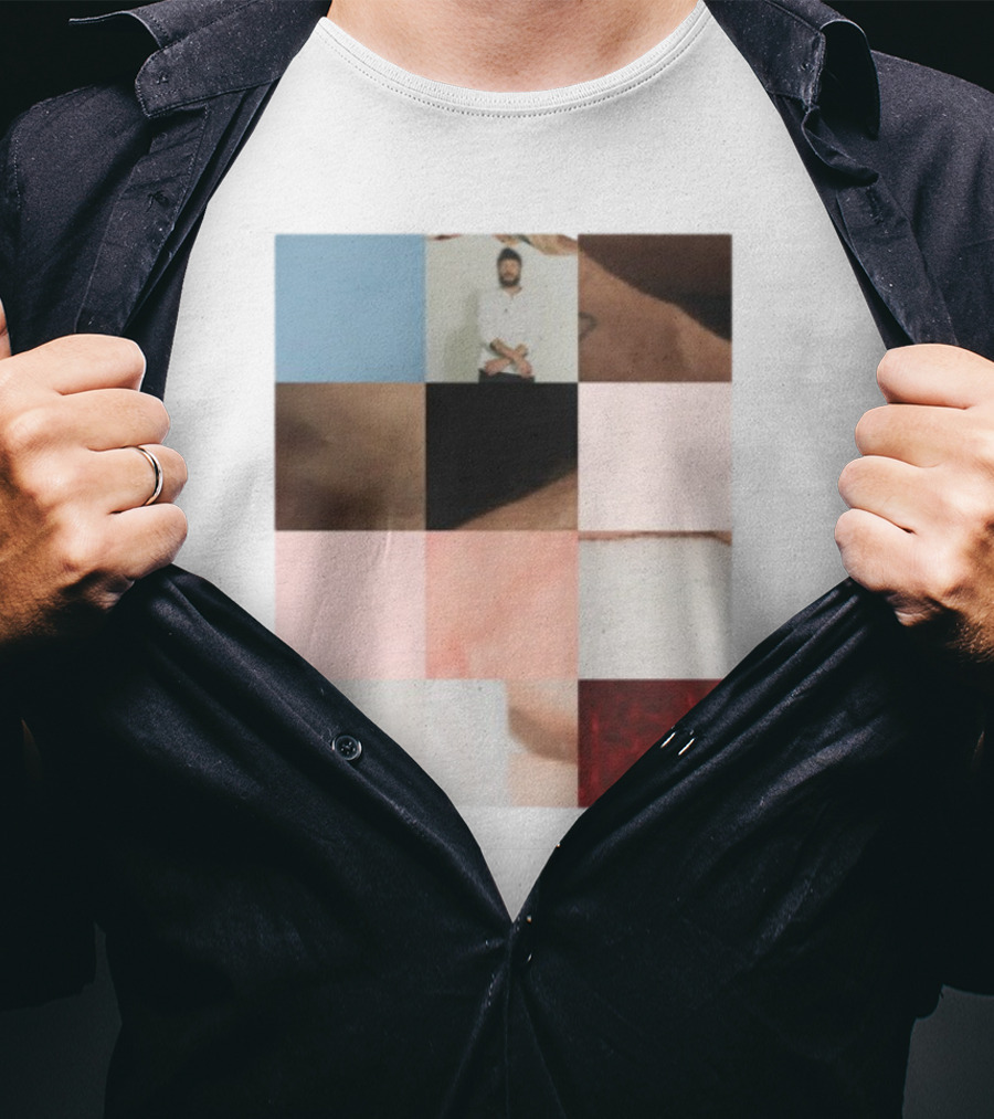 Bon Iver Layout Mosaic Collage T-Shirt