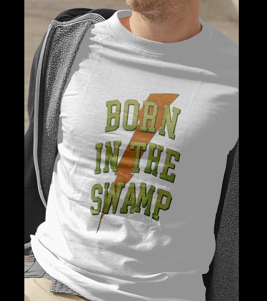 Born In The Swamp Lightning Bolt T-Shirt