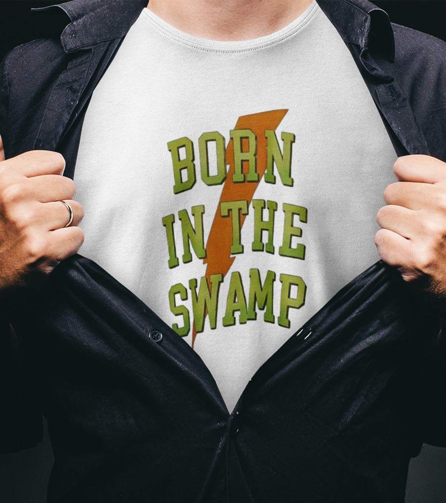 Born In The Swamp Lightning Bolt T-Shirt