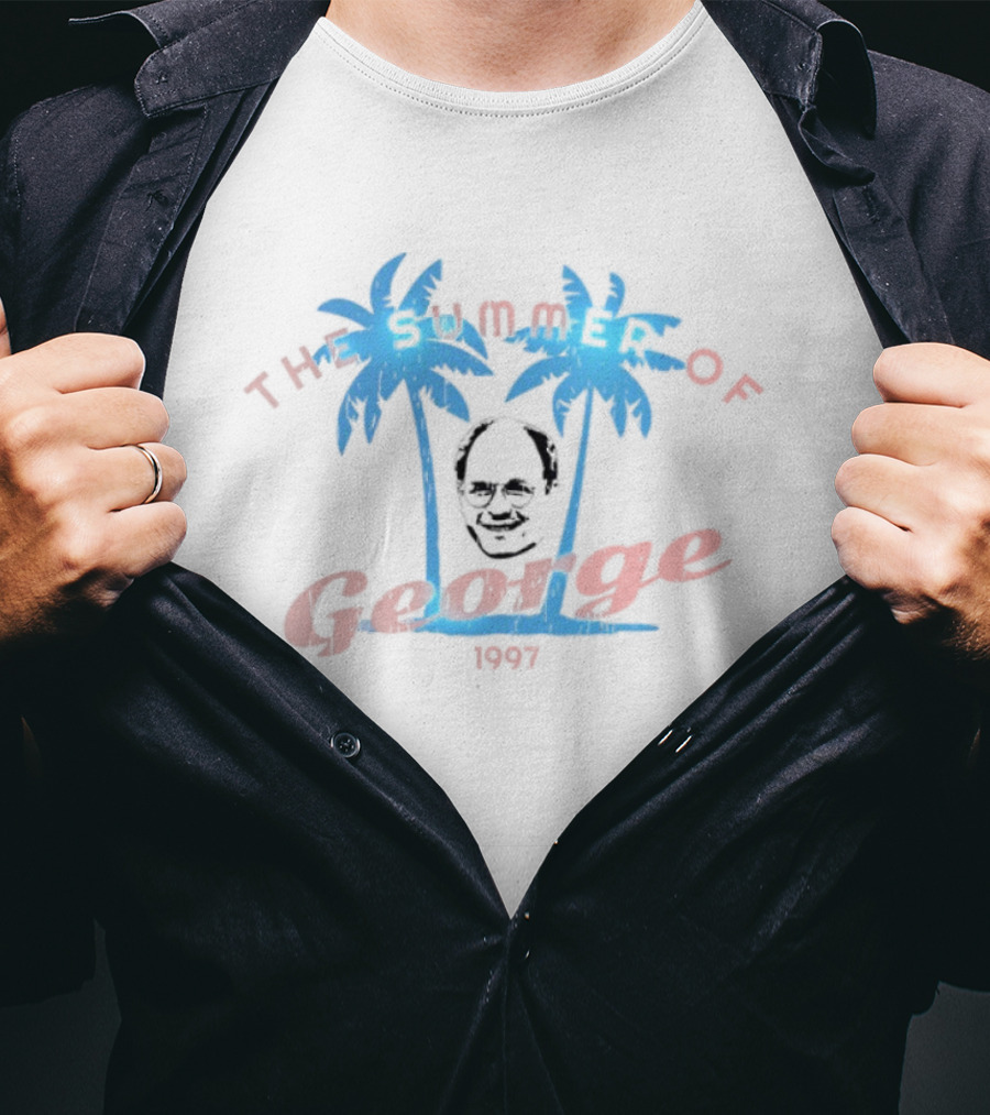 Cem Karsan The Summer Of George Skull Palm Trees 1997 T-Shirt