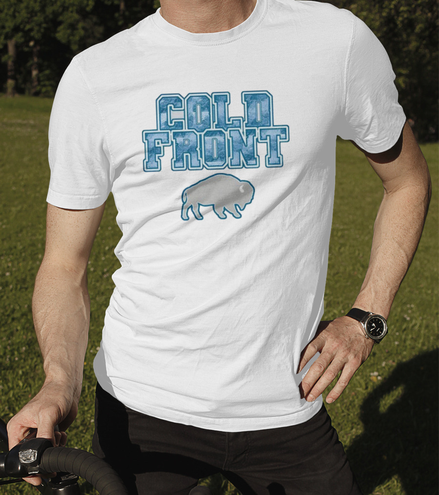 Cold Front Buffalo Winters Buffalo Bills Bison Icon T-Shirt