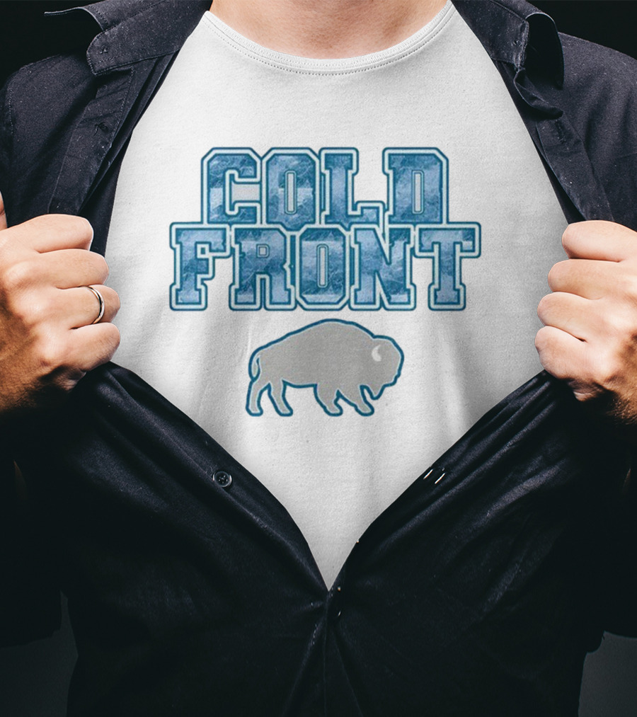 Cold Front Buffalo Winters Buffalo Bills Bison Icon T-Shirt