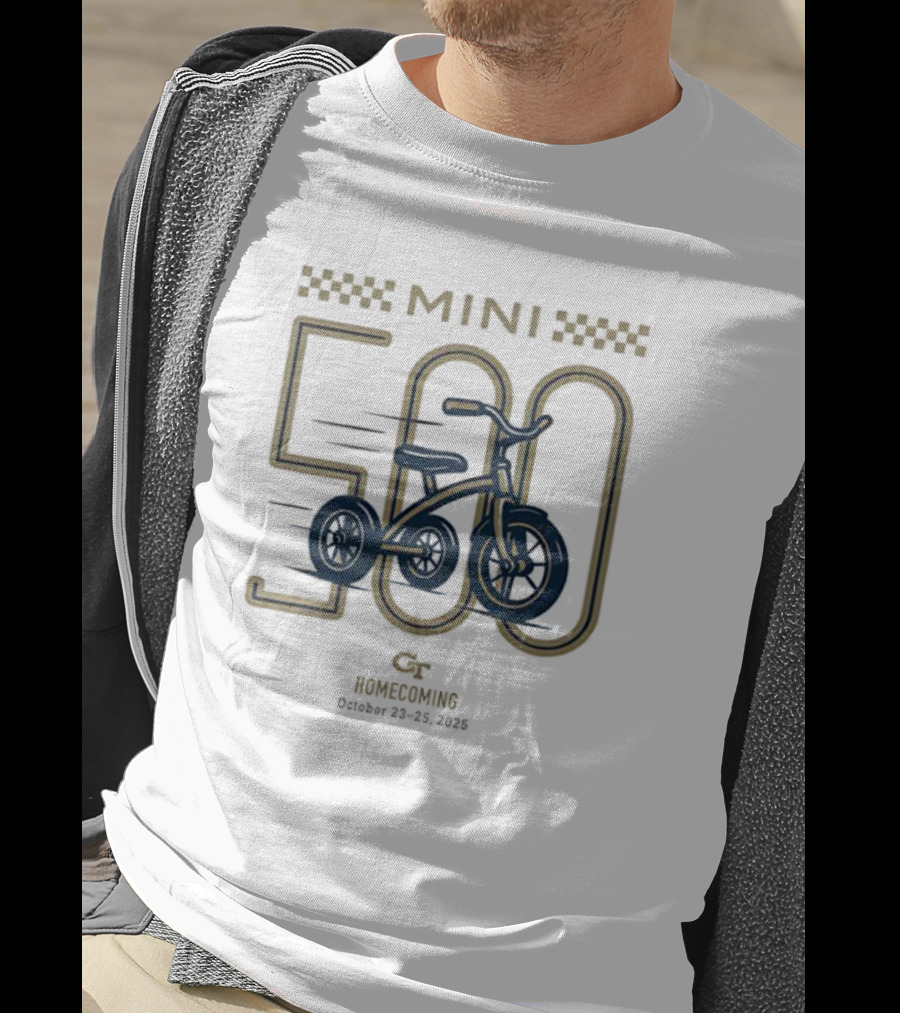 Georgia Tech Mini 500 Tricycle Race Homecoming October 23 25 2025 T-Shirt
