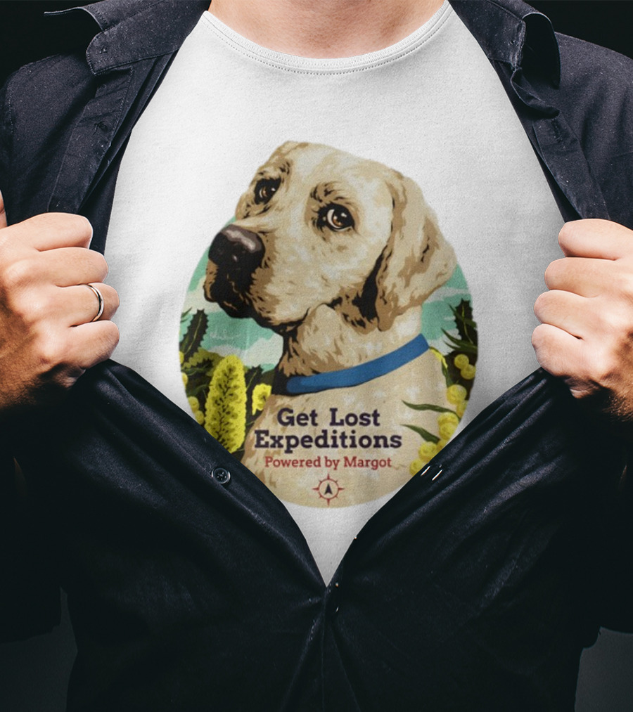 Get Lost Expeditions Powered By Margot Dog Adventure T-Shirt