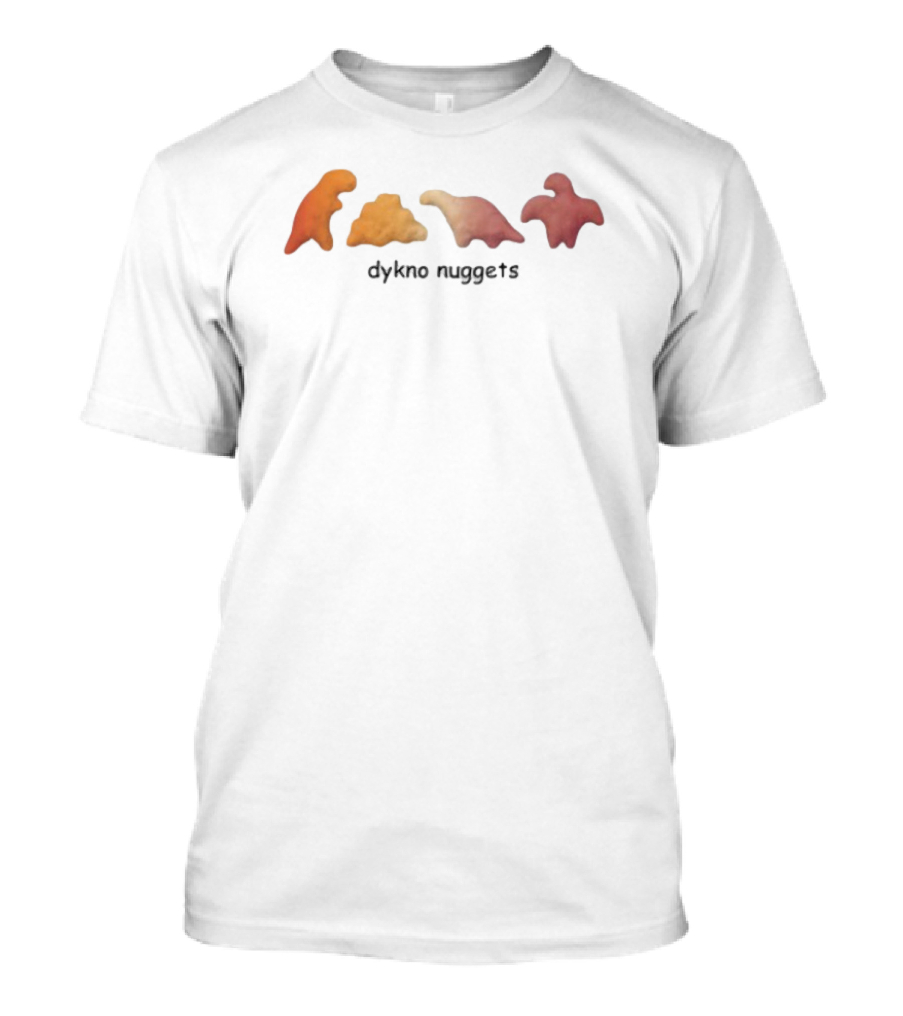 Dyhno Nuggets Dinosaur Shapes Fun Girlycore Style T-Shirt