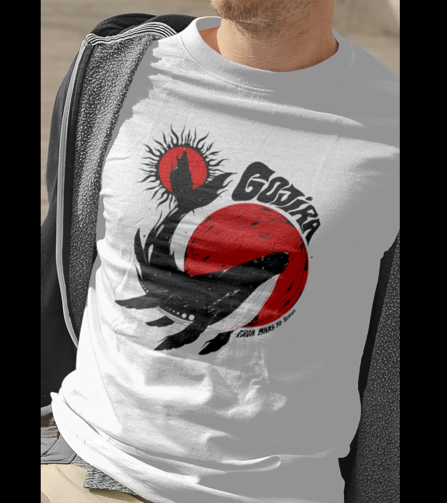 Gojira Whale Red Moon Sun Cosmic Voyage T-Shirt