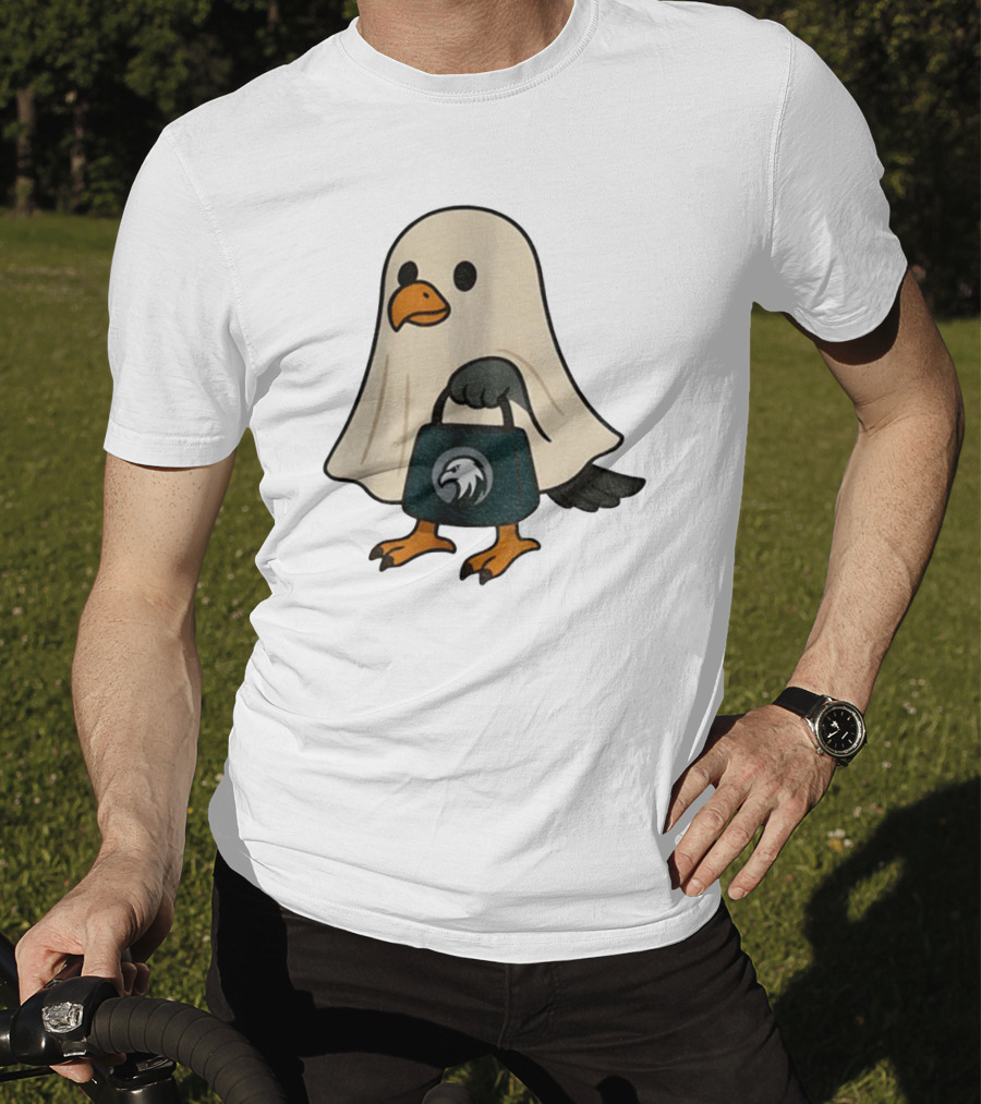 Halloween Ghost Philadelphia Eagles Fly Eagles Fly Football T-Shirt