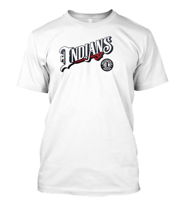 Indianapolis Indians Wordmark Script Classic Emblem T-Shirt