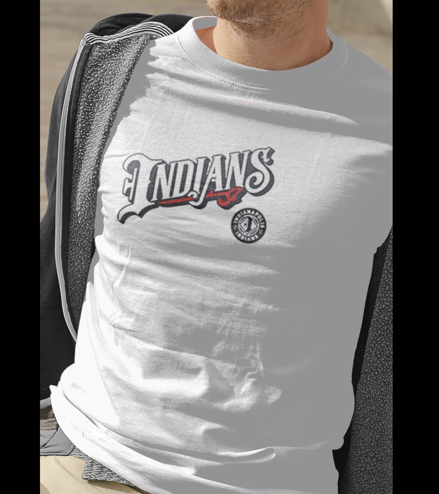 Indianapolis Indians Wordmark Script Classic Emblem T-Shirt