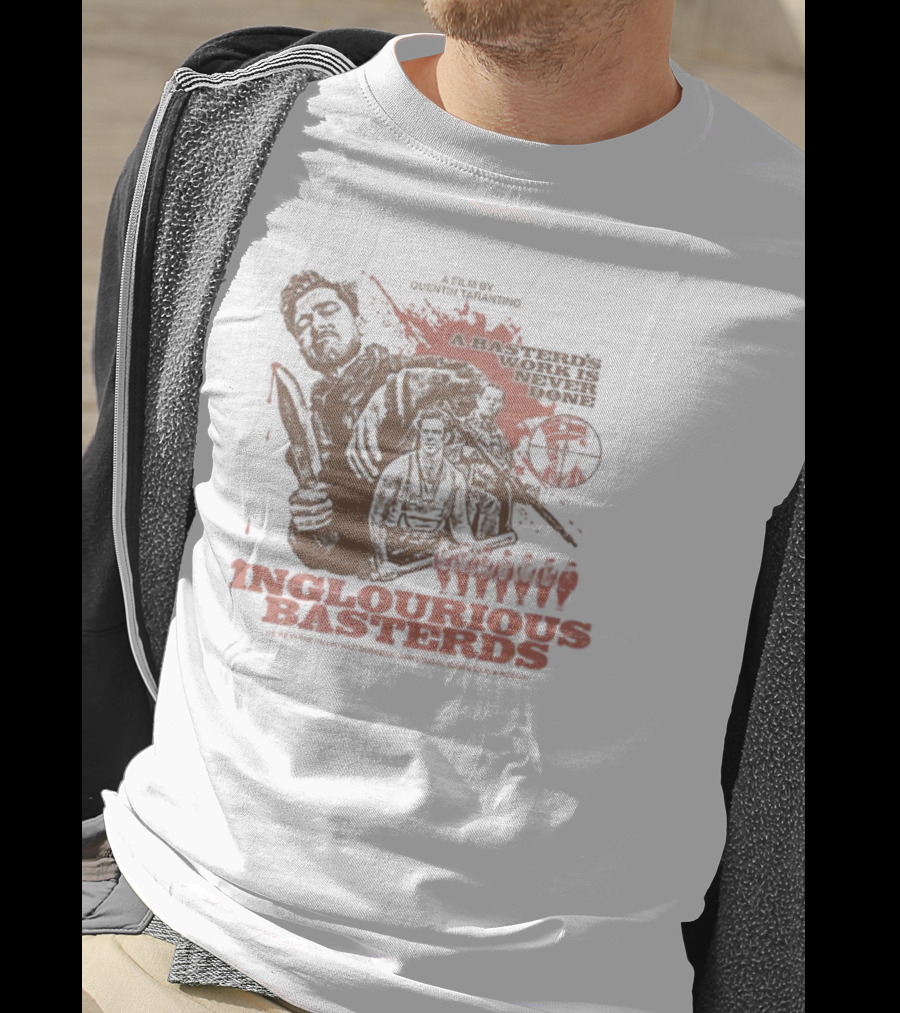Inglourious Basterds A Basterds Work Is Never Done Tarantino Cult Movie Tribute T-Shirt
