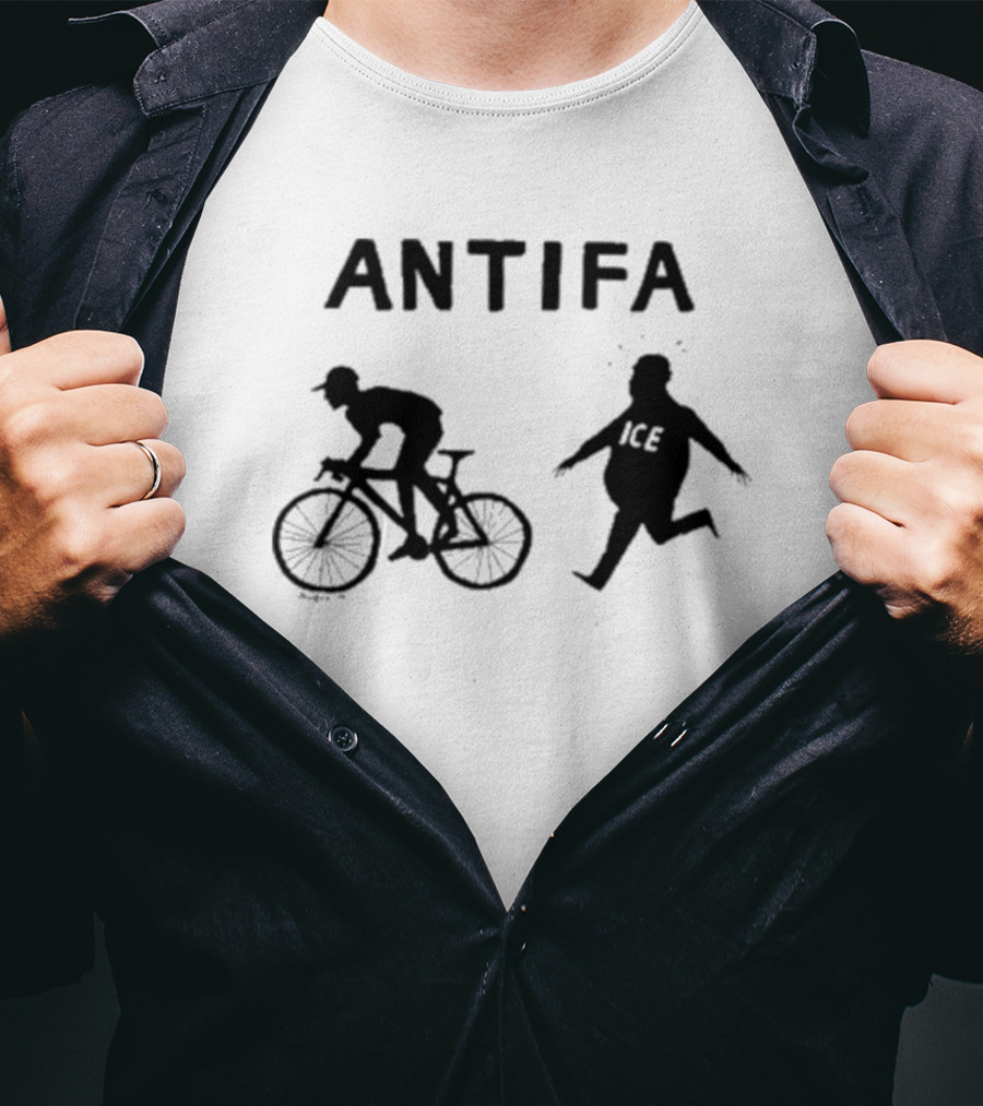 Jesse Duquette Antifa Biker Solidarity Ice Cream Social T-Shirt