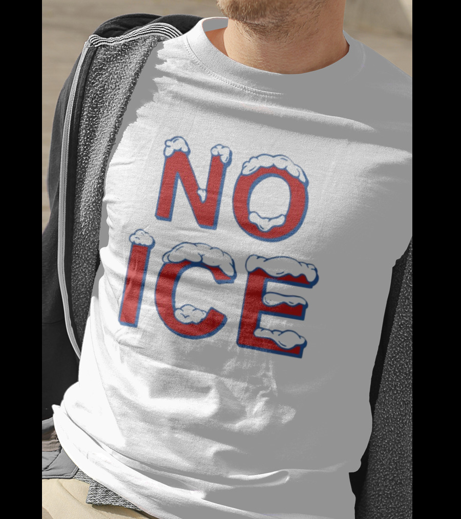 Julien Solomita No Ice Snow-Covered Text T-Shirt