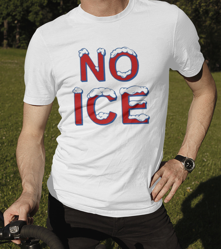 Julien Solomita No Ice Snow-Covered Text T-Shirt