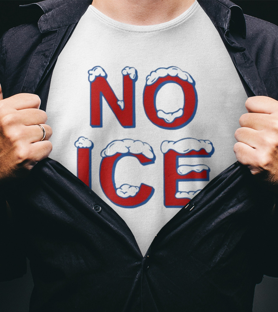 Julien Solomita No Ice Snow-Covered Text T-Shirt