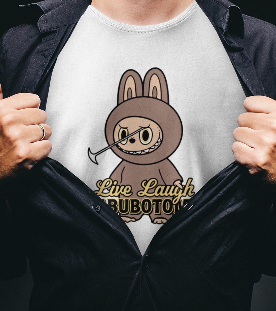 Live Laugh Labubotomy Bunny Character T-Shirt