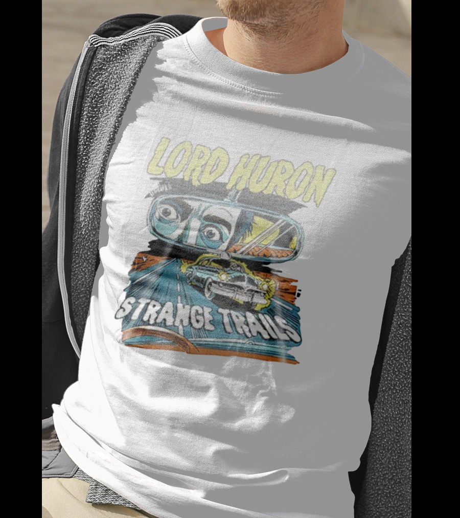 Lord Huron Strange Trails Anniversary Tour Collection Comic Car Road Art T-Shirt