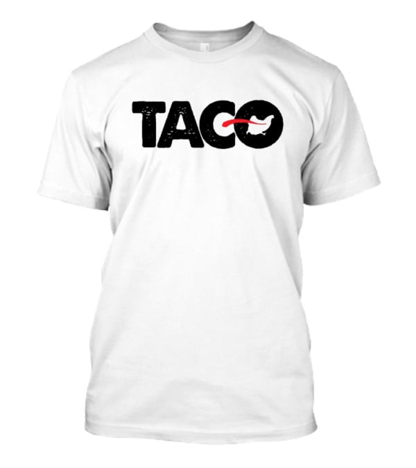Minocqua Brewing Taco Branded Black And Red Text T-Shirt
