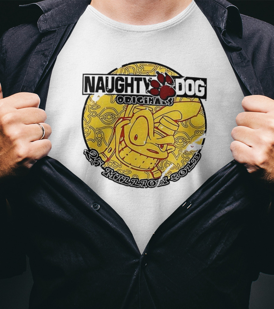 Naughty Dog Classics 25 Million Sold Celebration T-Shirt