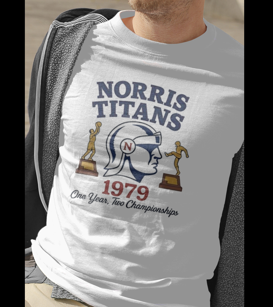Norris Titans 1979 One Year Two Championships Iconic Sports Victory T-Shirt