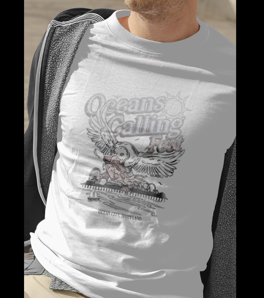 Oceans Calling Fest Seagull Lineup Tracklist September Oceanside 2023 T-Shirt