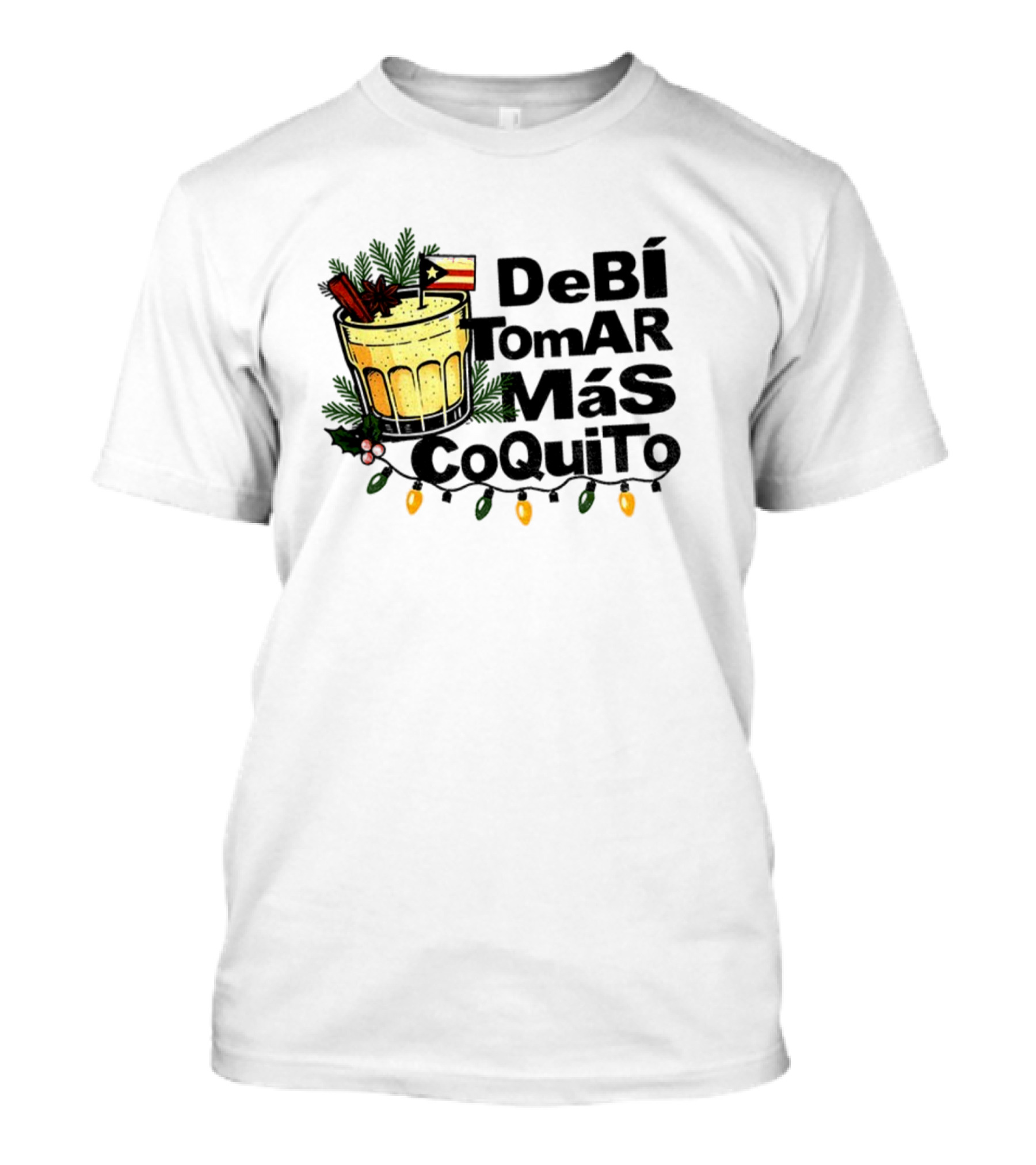 Bad Bunny Puerto Rican Flag Super Bowl 2025 Debi Tomar Mas Coquito T-Shirt