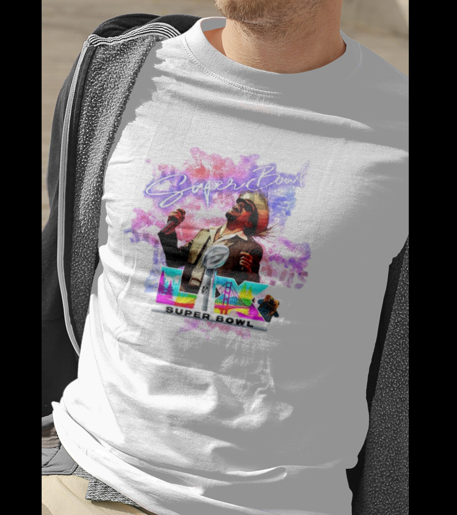 Bad Bunny Super Bowl Halftime LVII Retro NFL Performance Iconic Show T-Shirt