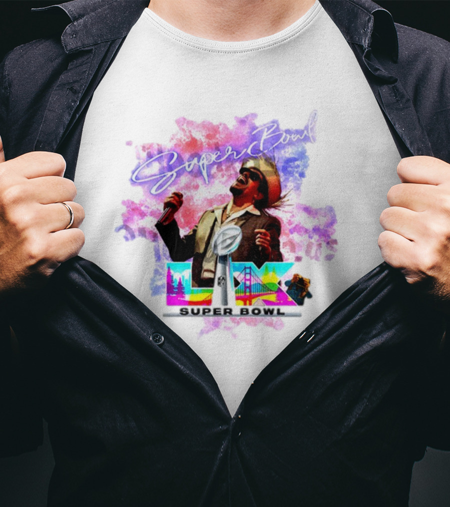 Bad Bunny Super Bowl Halftime LVII Retro NFL Performance Iconic Show T-Shirt