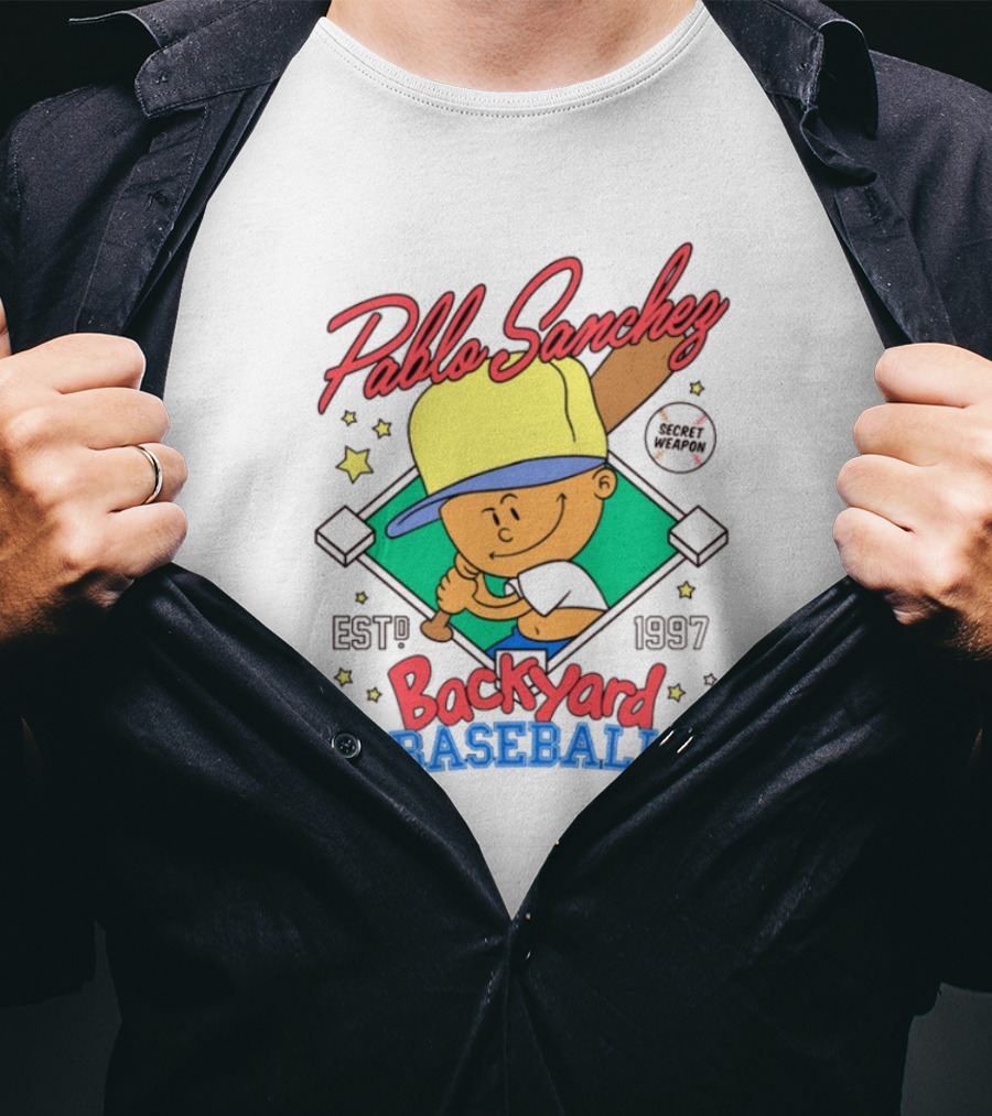 Pablo Sanchez Backyard Baseball Established 1997 Secret Weapon T-Shirt