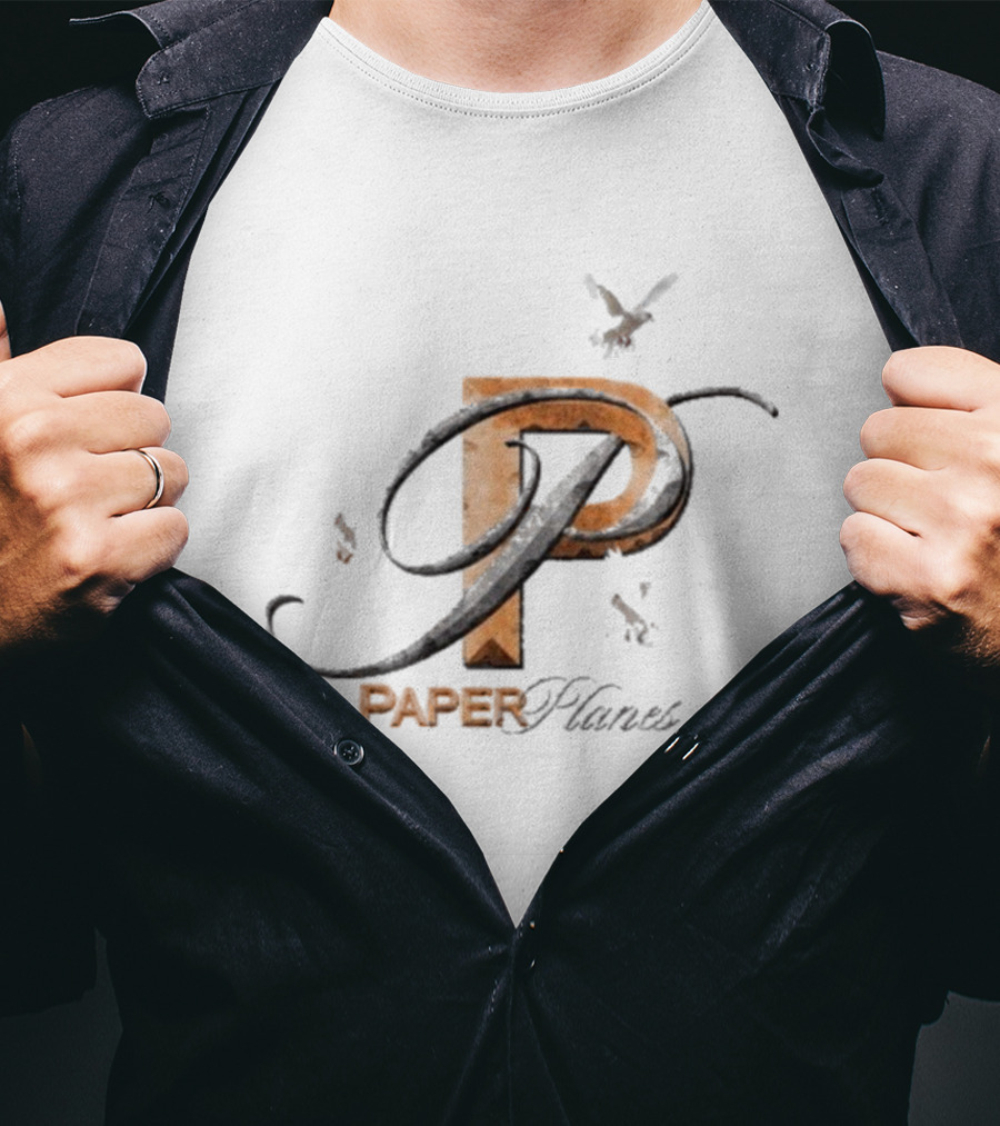 Paper Planes P With Doves Flight Elements T-Shirt