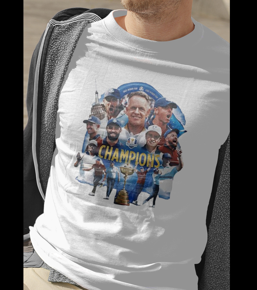 2025 Ryder Cup Team Europe Champions Celebration T-Shirt