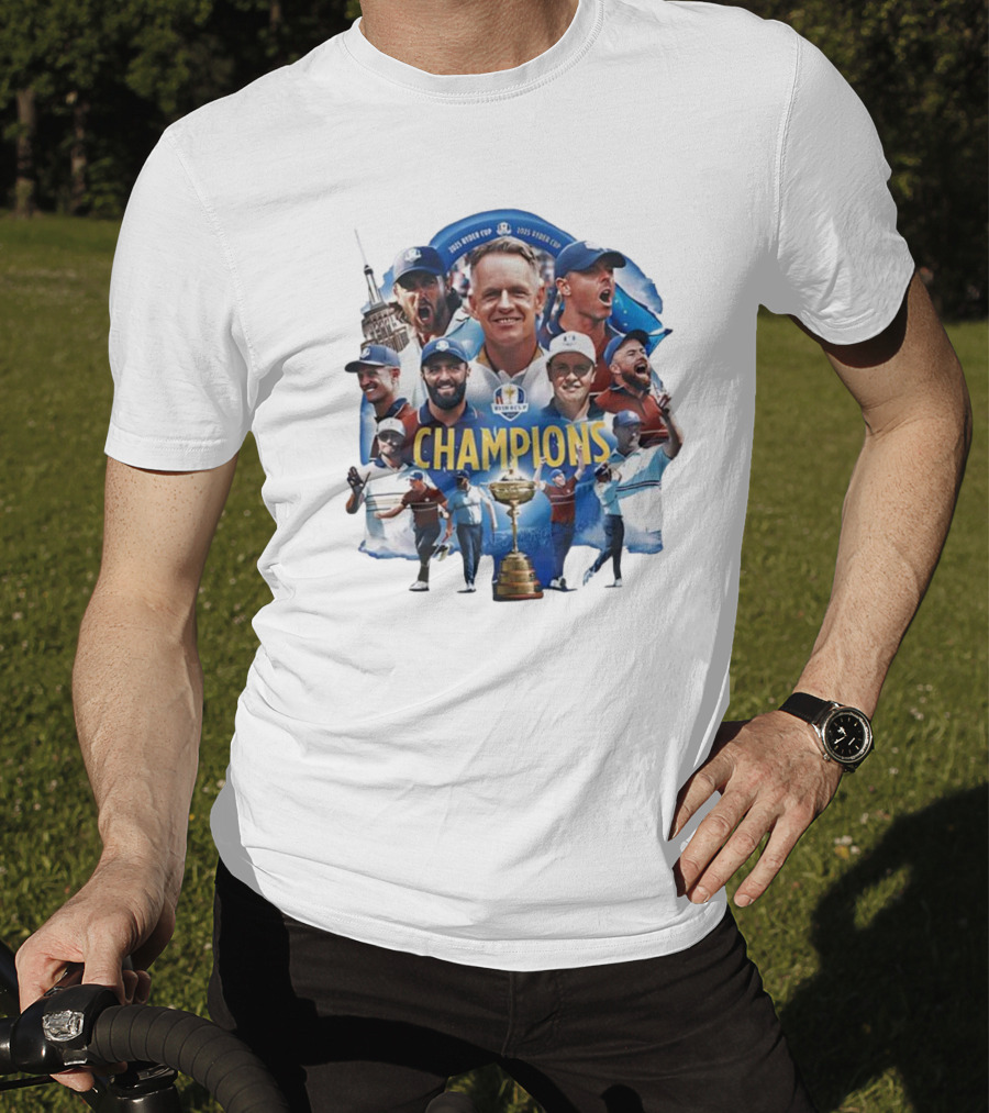 2025 Ryder Cup Team Europe Champions Celebration T-Shirt