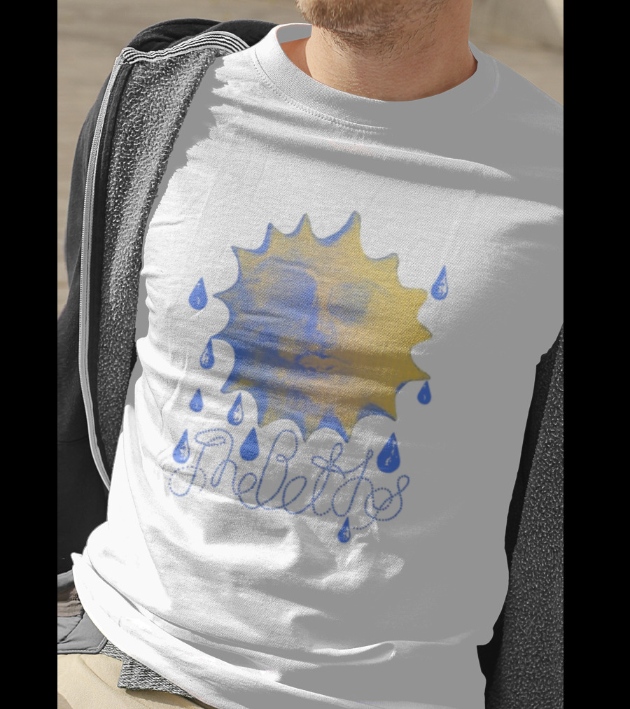 The Beths Sad Sunshine Blue Tears Yellow Face T-Shirt