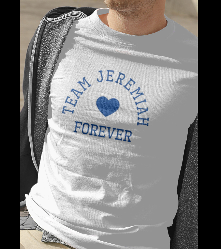 Team Jeremiah Forever Blue Heart Emblem T-Shirt