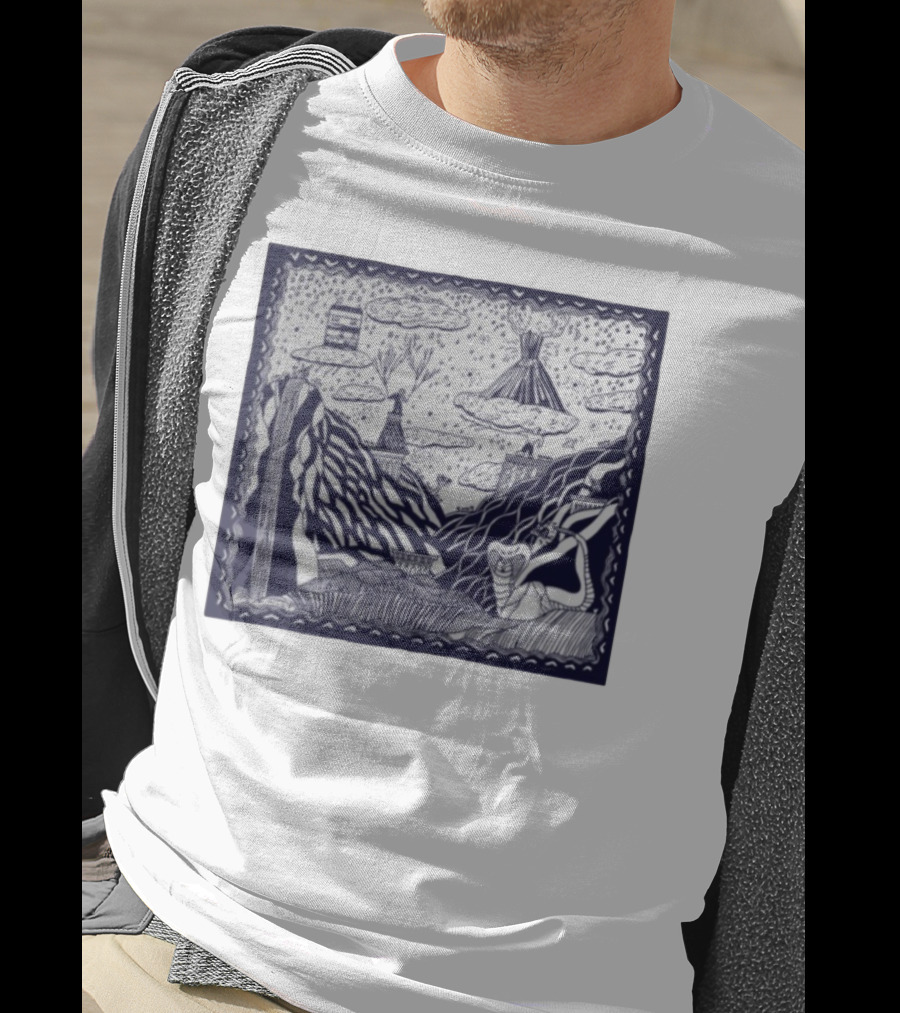 Thestorysofarca The Story So Far Album Art Snake Volcano Pattern Clouds T-Shirt