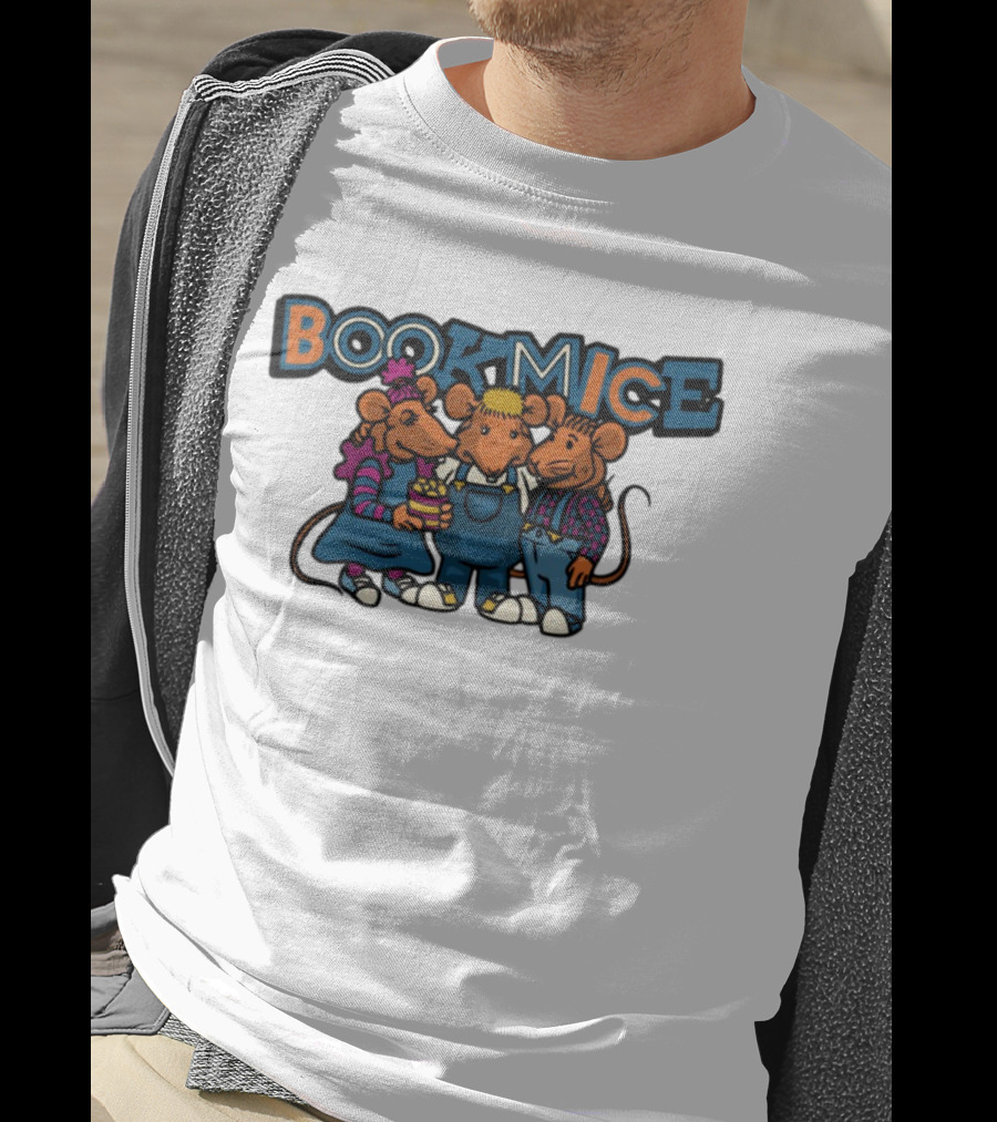 Bookmice TVO Kids Show Characters Retro Cartoon Mice Trio T-Shirt