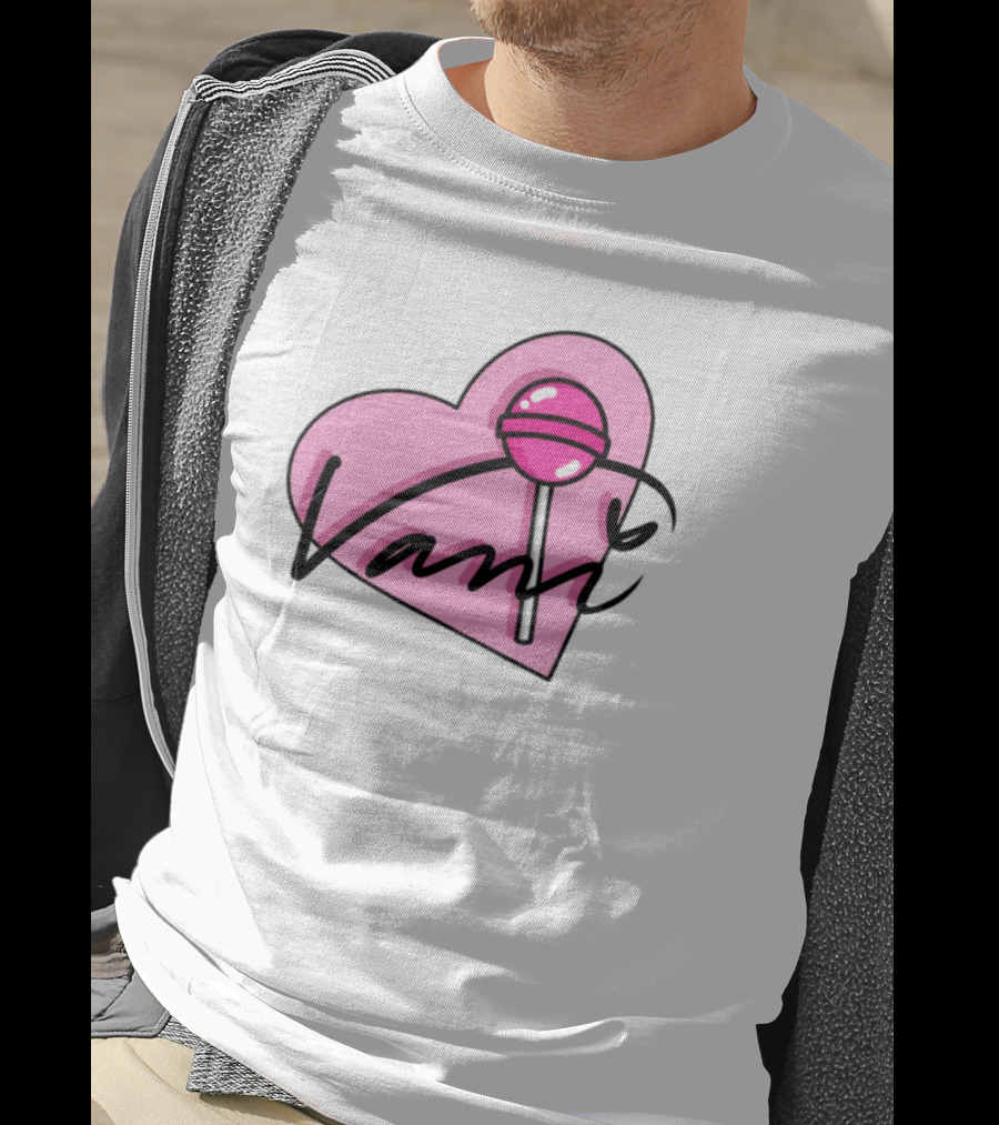 Vanilbean Heart Lollipop Signature T-Shirt