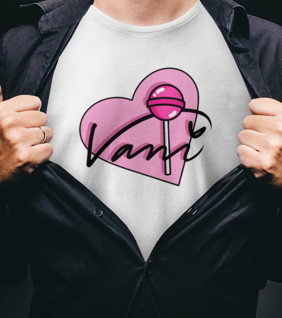 Vanilbean Heart Lollipop Signature T-Shirt
