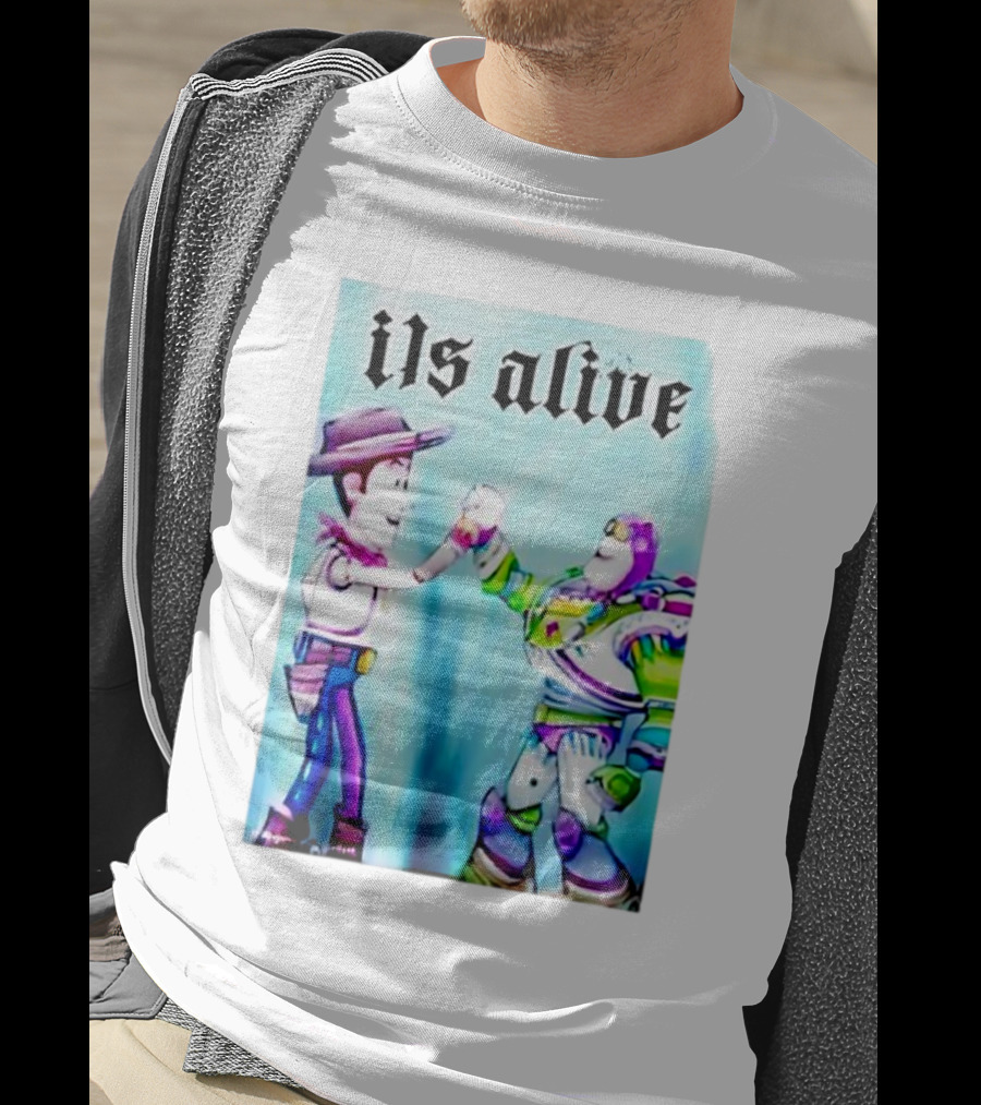 Ils Alive Woody And Buzz Lightyear Fist Bump T-Shirt