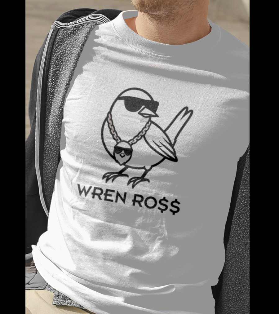 Wren Ro$$ Bird Gold Chain T-Shirt
