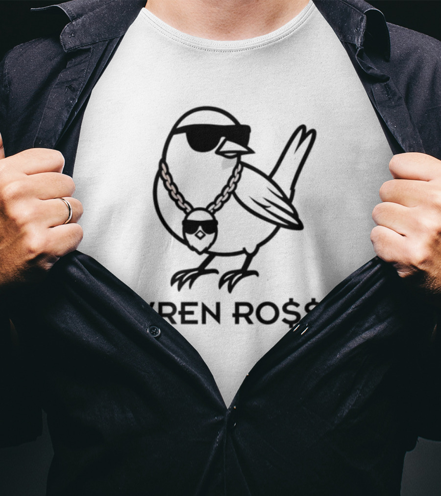 Wren Ro$$ Bird Gold Chain T-Shirt
