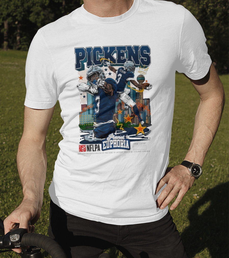 Pickens Planet Euphoria NFPLA Players Inc Iconic Sports Theme T-Shirt
