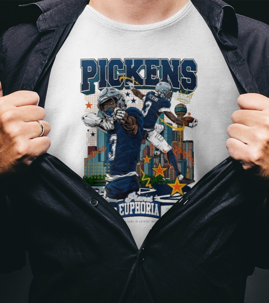 Pickens Planet Euphoria NFPLA Players Inc Iconic Sports Theme T-Shirt