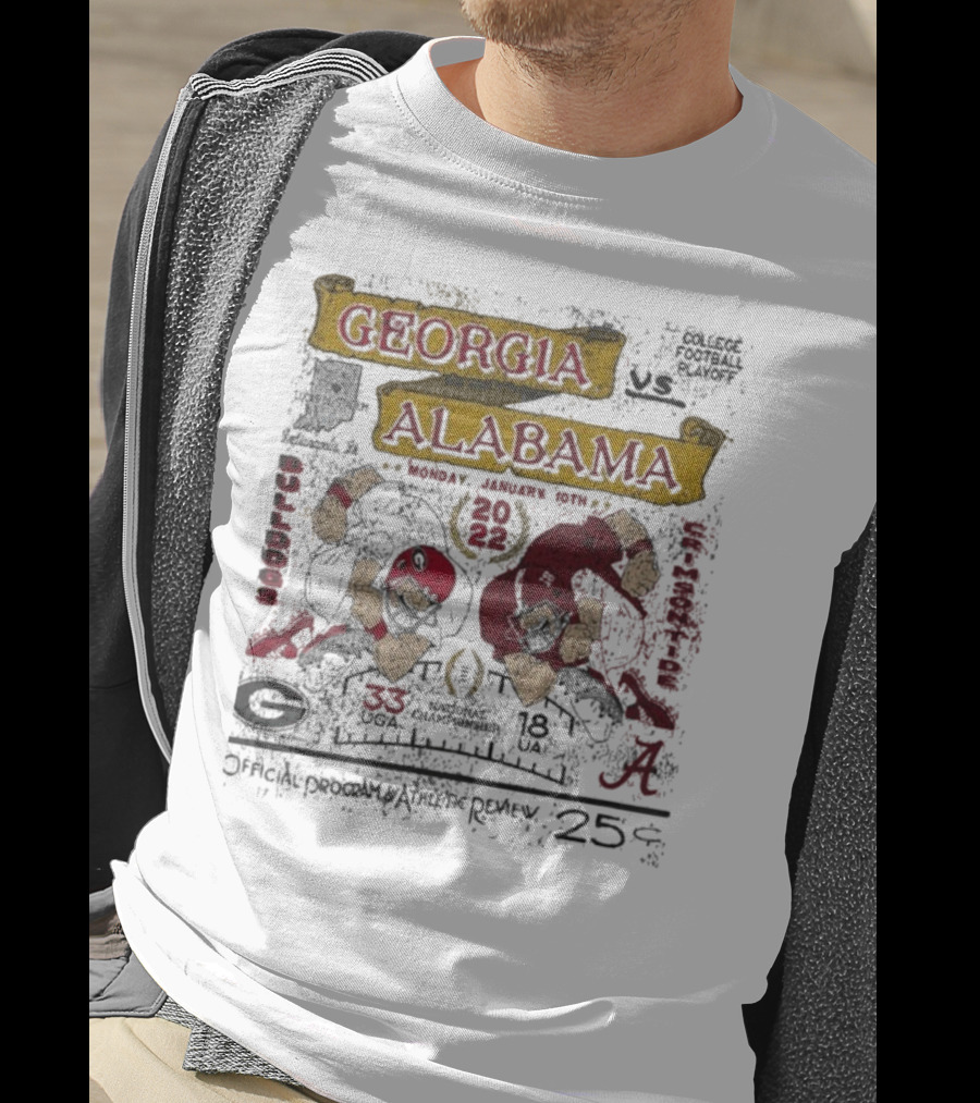 Georgia Bulldogs Alabama Crimson Tide College Football National Championship 2022 Showdown Classic Matchup T-Shirt