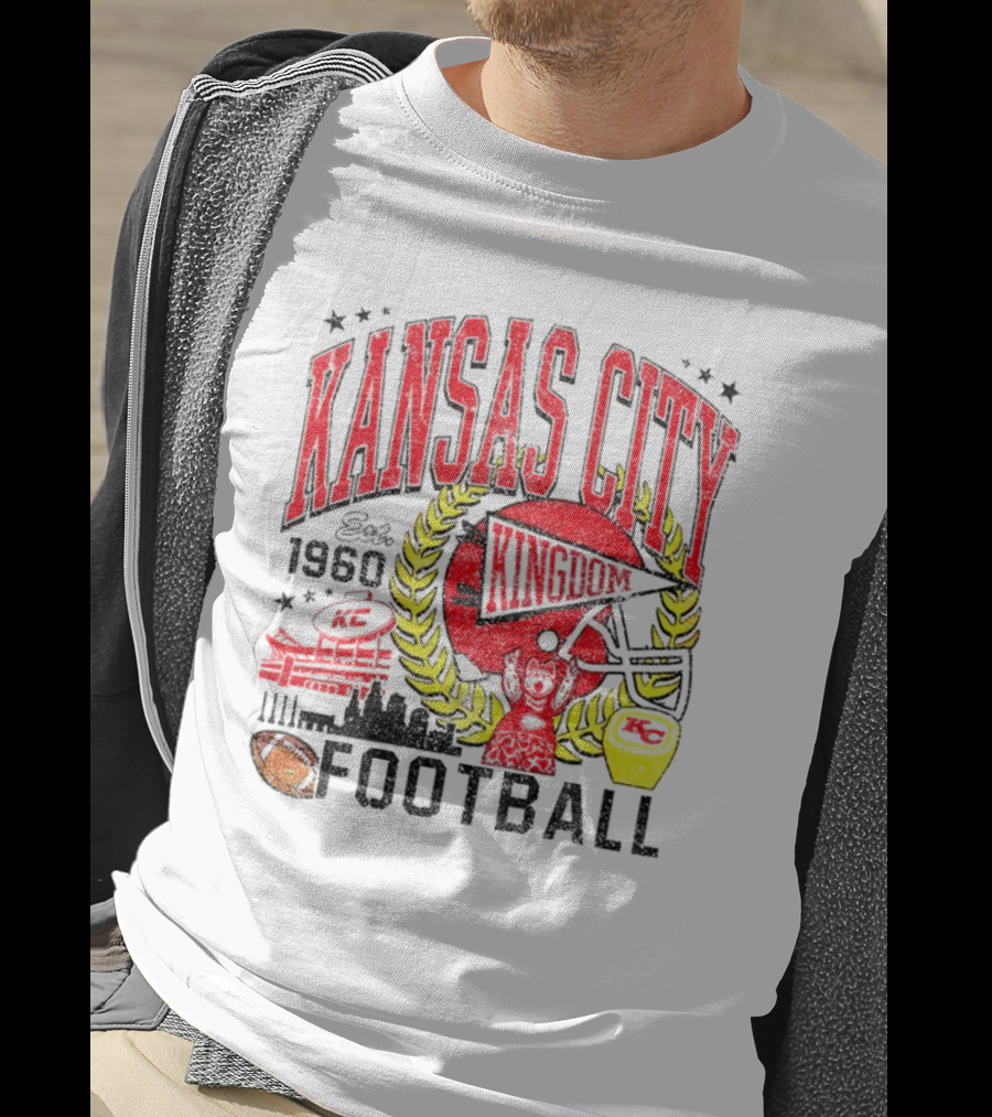 Kansas City Kingdom Chiefs Football Est 1960 T-Shirt