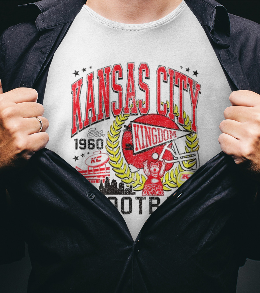 Kansas City Kingdom Chiefs Football Est 1960 T-Shirt