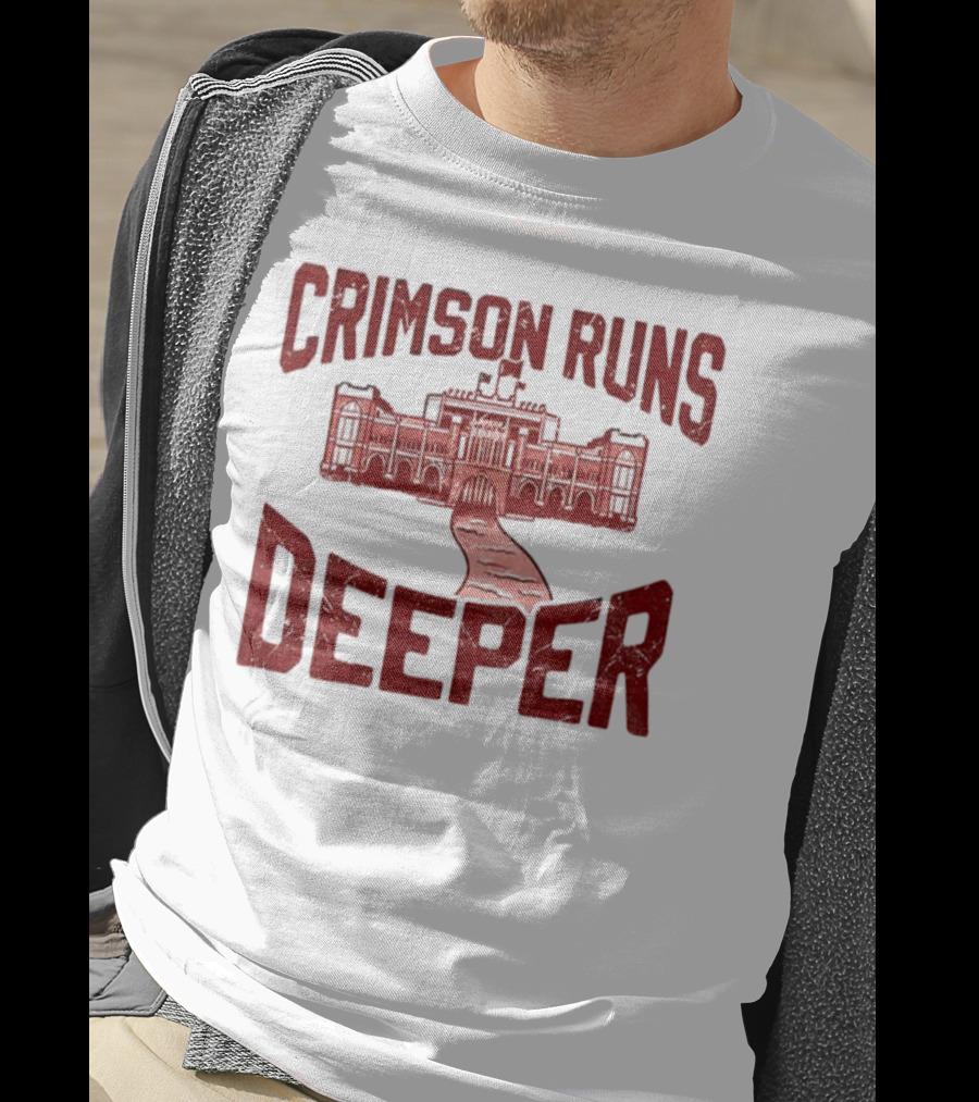 University Of Alabama Crimson Tide Crimson Runs Deeper Historic Campus Design T-Shirt